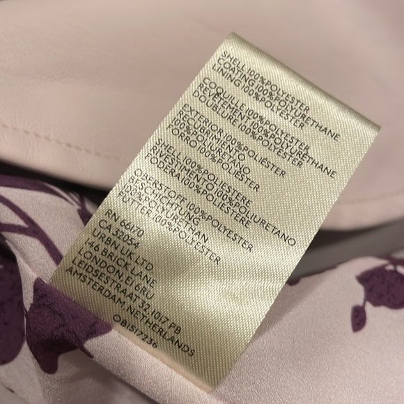 🟪NWT Anthropologie Lavender purple faux leather blazer xs - Picture 14 of 14